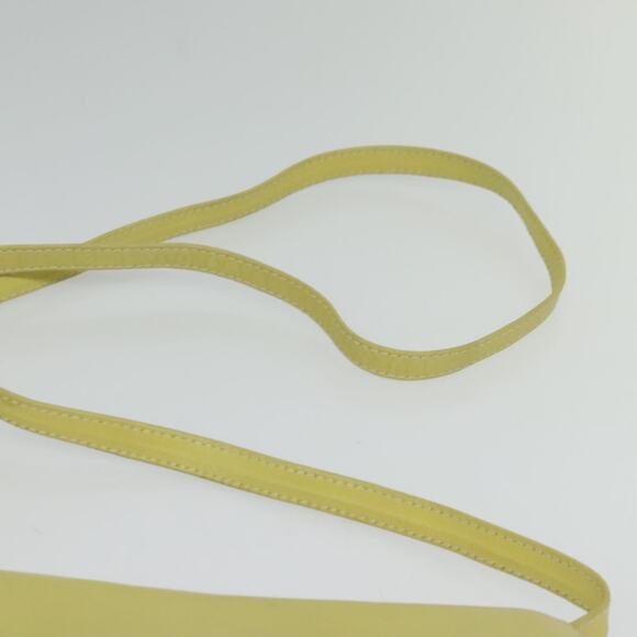 CELINE Shoulder Bag Leather Yellow Gold - Picture 8 of 13